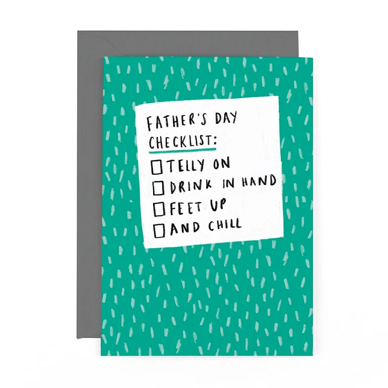Hotchpotch Funny Father's Day Card For Dad, Chill Themed 5x7 inches