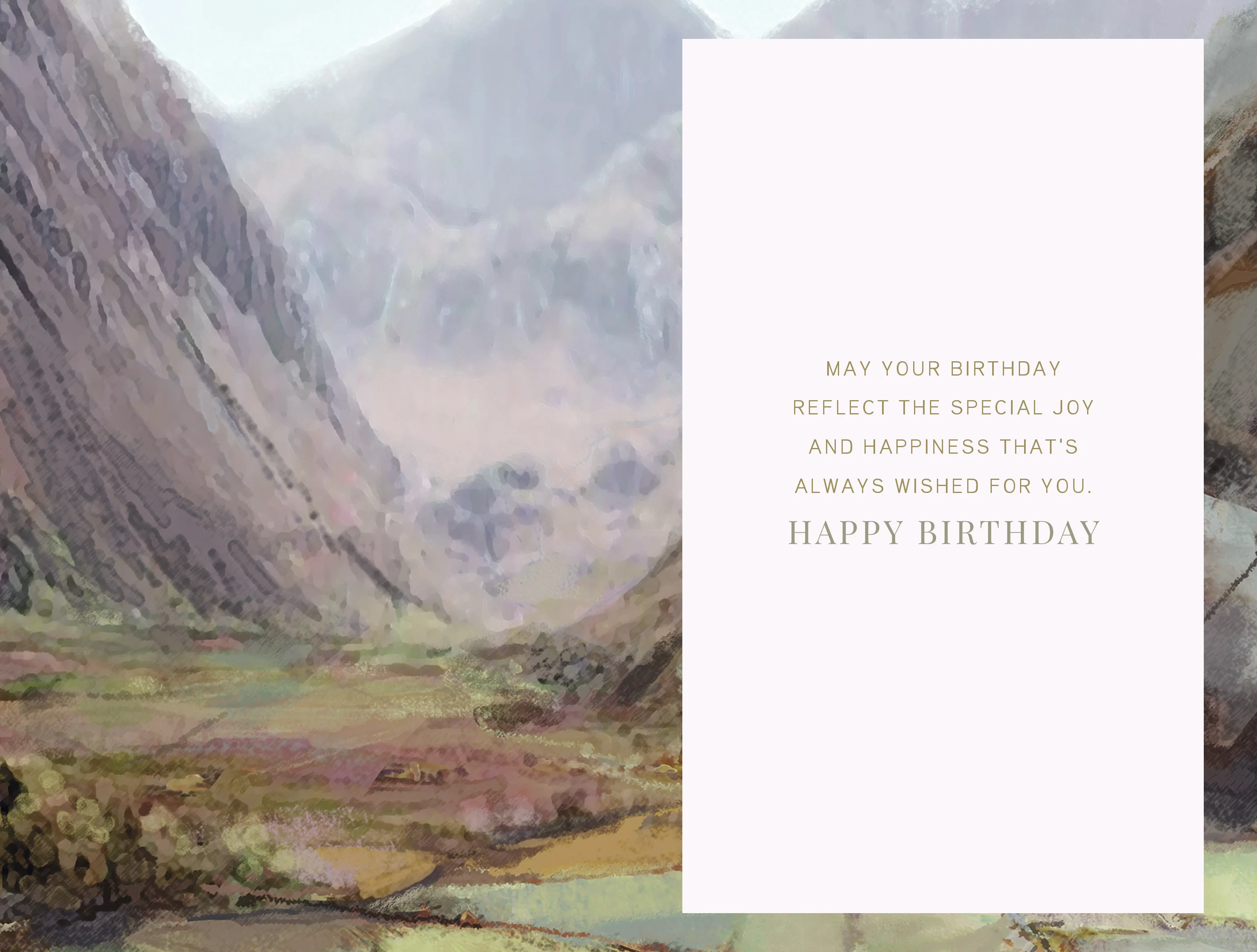 Just For You On Your Birthday Greeting Card By Wishing Well Studios 5 x 8 Inches - Image 2