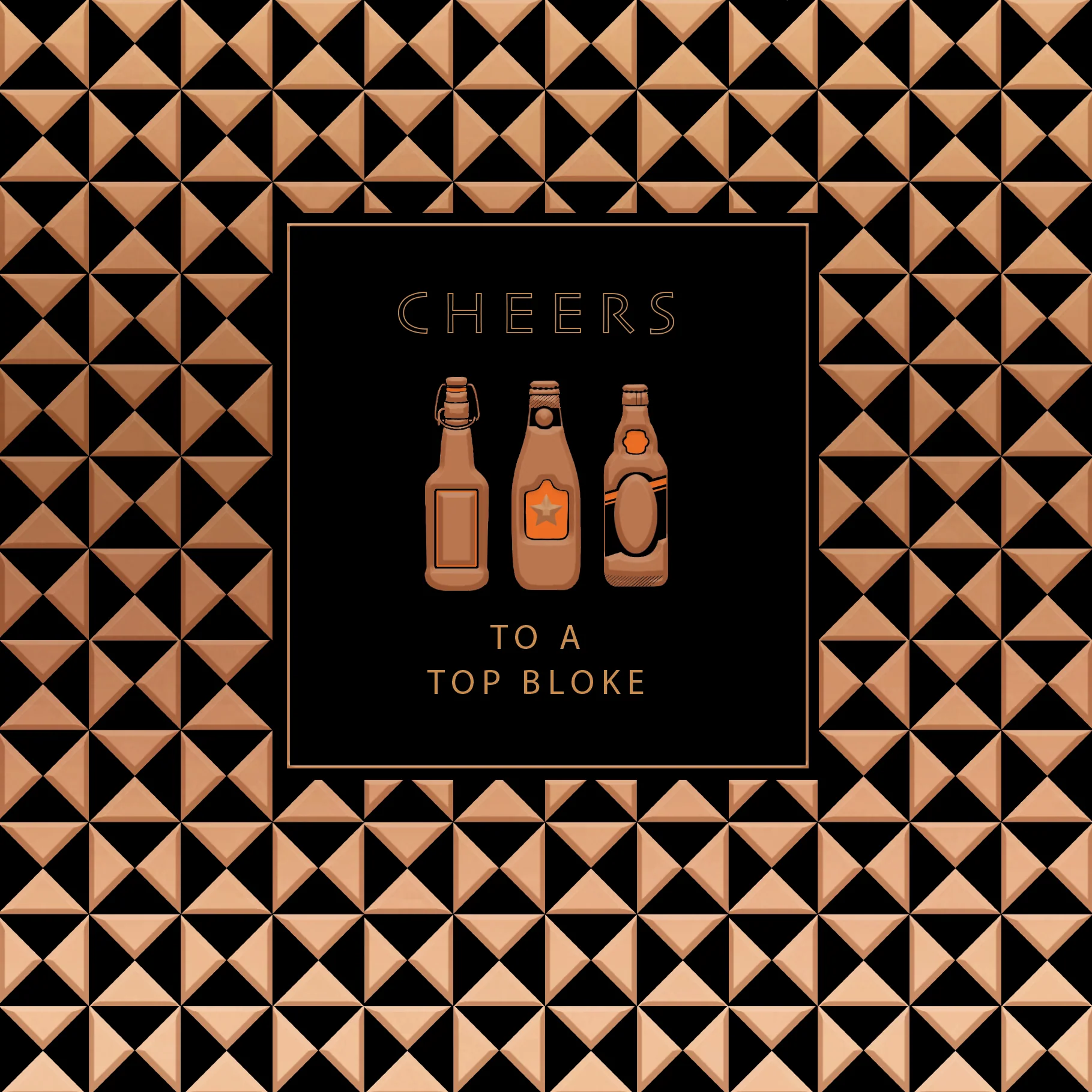 Luxury Foiled 'Top Bloke' Birthday Card - Pocket Square Greeting Card by Hotchpotch London - Image 2