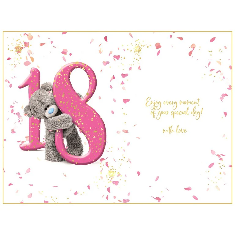 Me to You 18th Birthday Card Tatty Teddy Photo Finish Design - Image 2