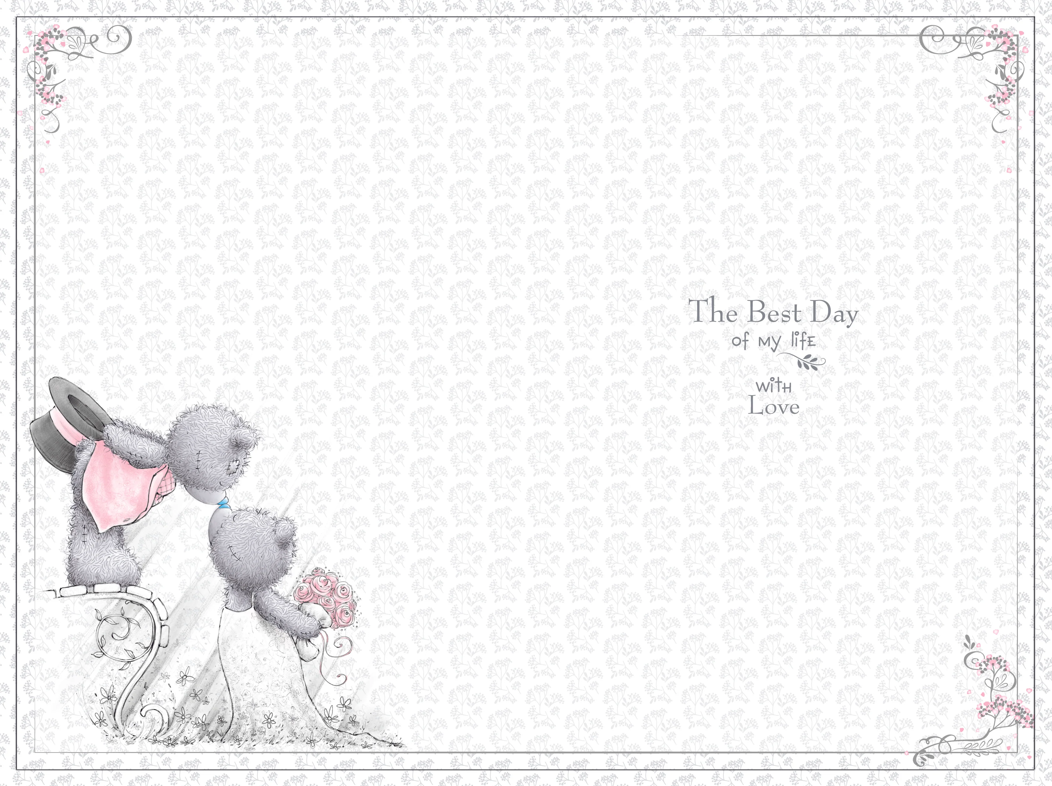 Me to You Beautiful Wife On Our Wedding Day Card - Image 2