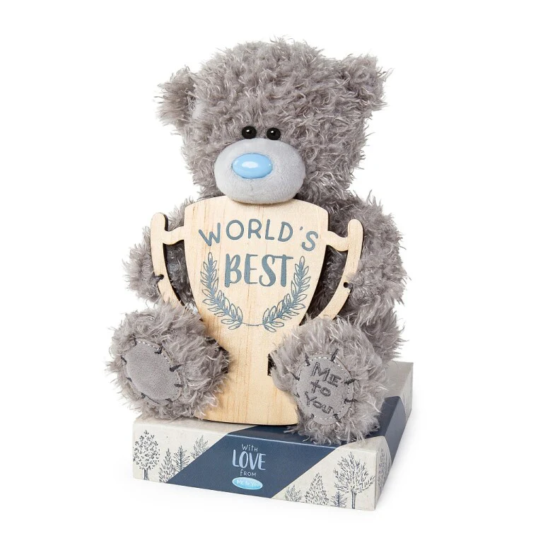 Me to You Plush Bear for Him with Personalised Trophy - Image 3