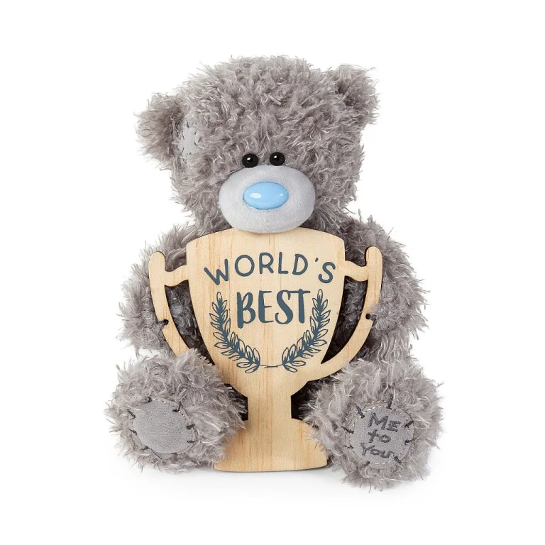 Me to You Plush Bear for Him with Personalised Trophy - Image 4