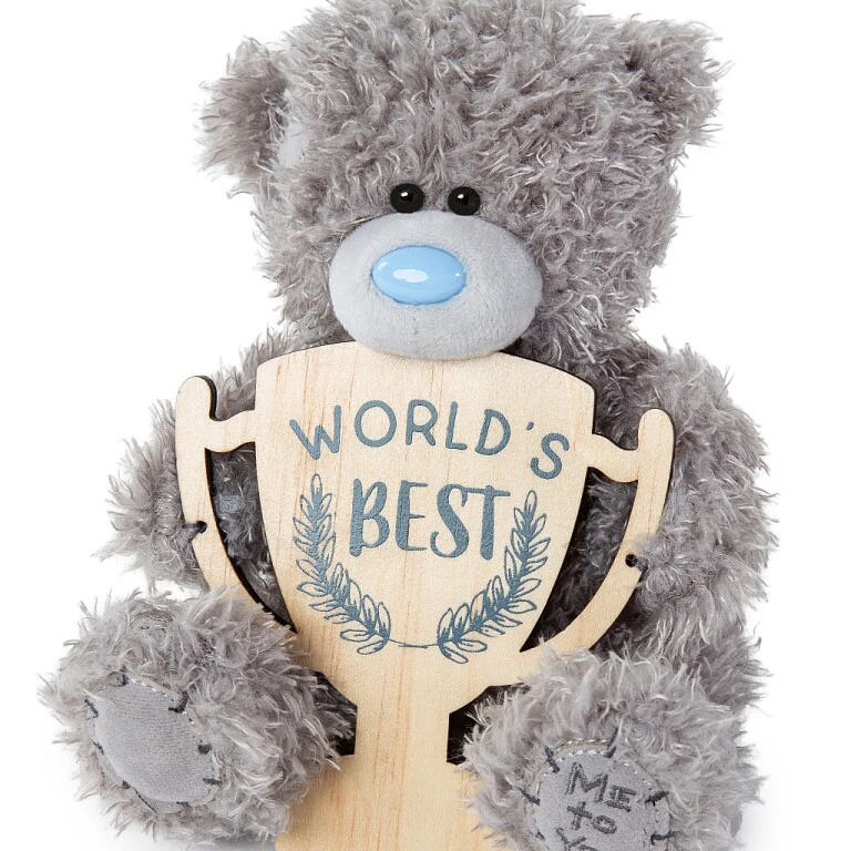 Me to You Plush Bear for Him with Personalised Trophy - Image 5