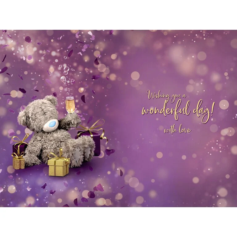 Me to You Tatty Teddy 3D 60th Birthday Card - Image 2