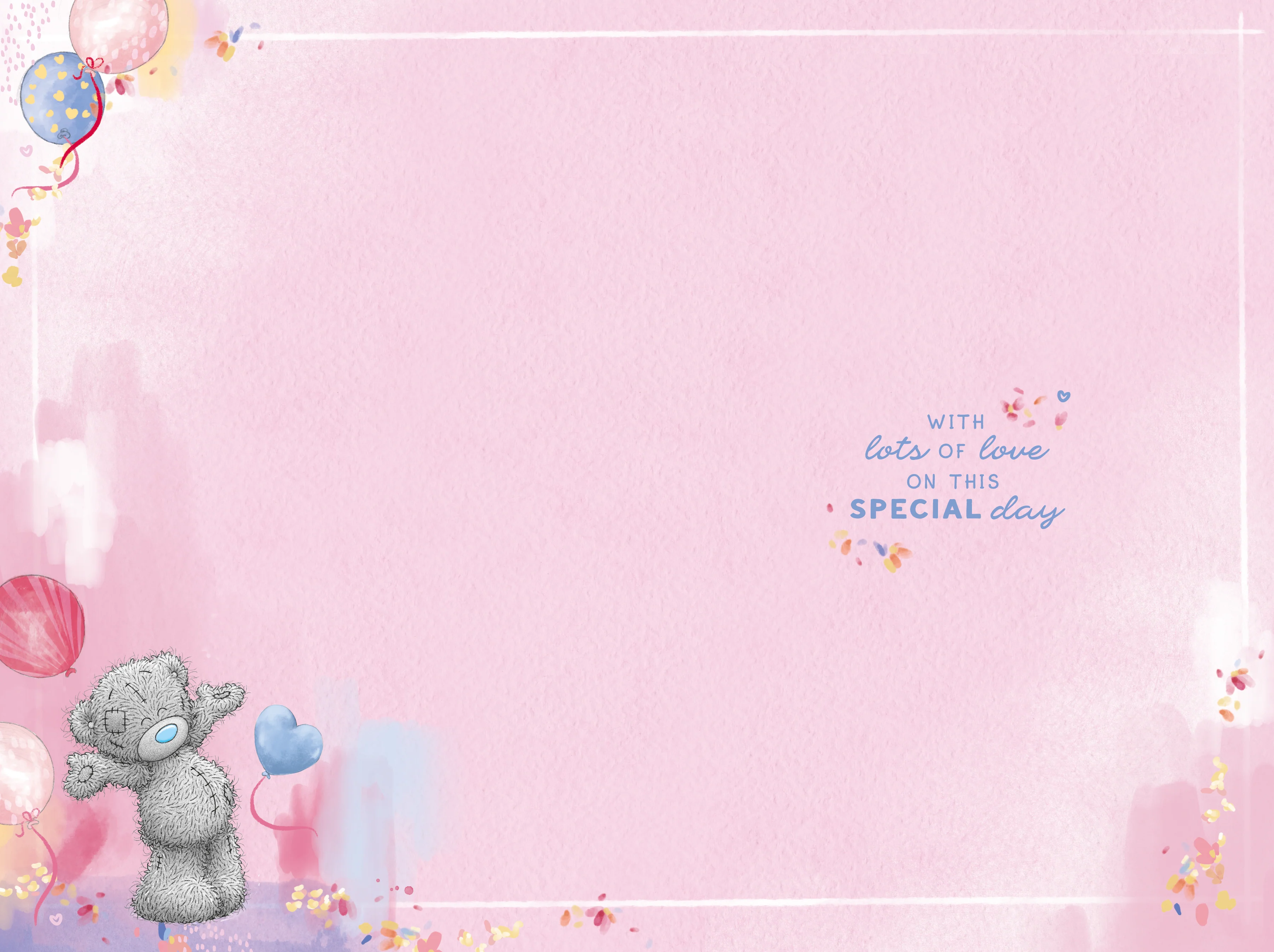 Me To You Tatty Teddy 50 Today Luxury Gold Embellished Birthday Card, 6 X 9 Inches - Official Collection - Image 2