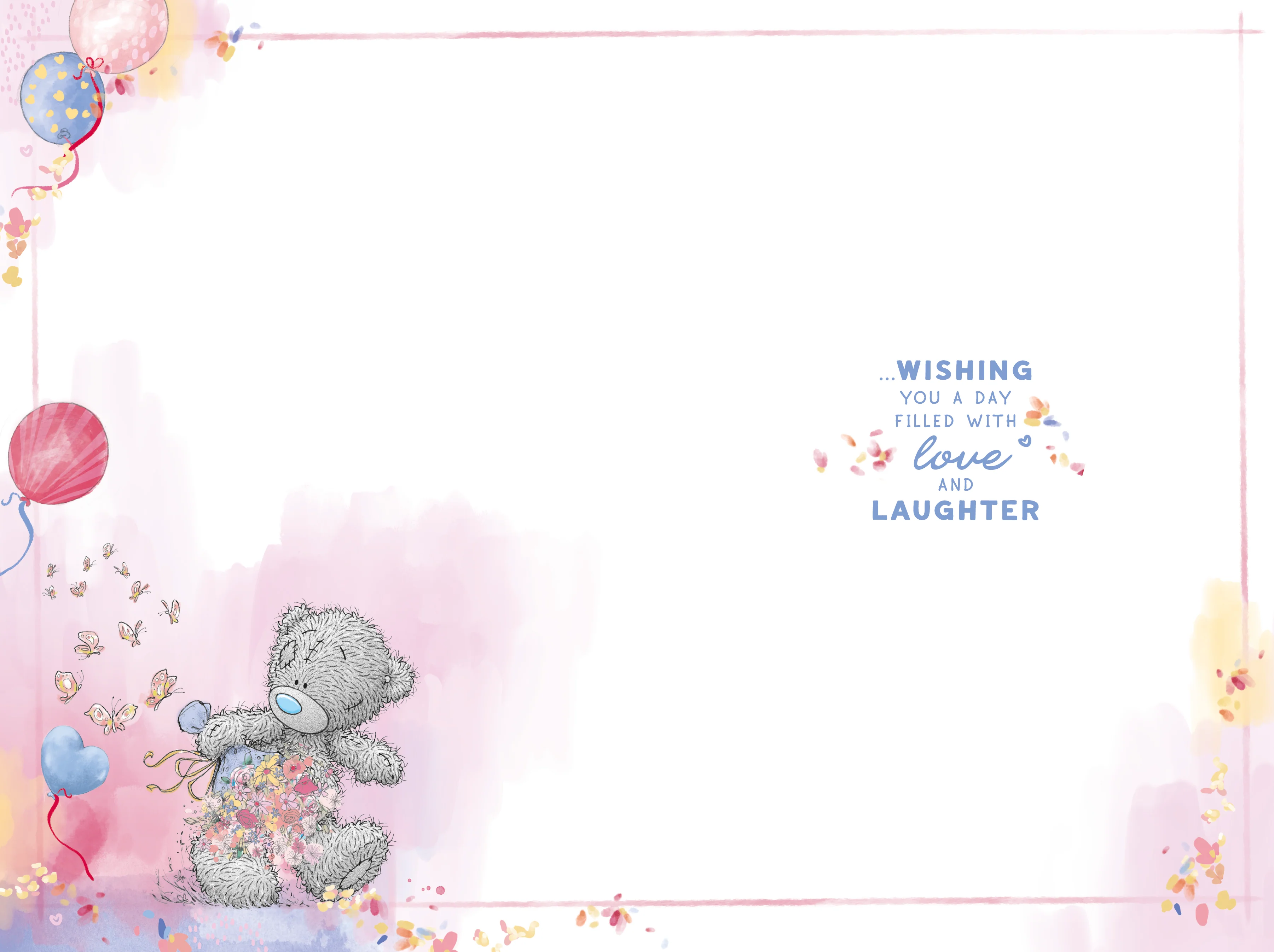 Me To You Tatty Teddy Amazing Mam Bear With Flowers Luxury Gold Foil Birthday Card, 6 X 9 Inches - Official Collection - Image 2