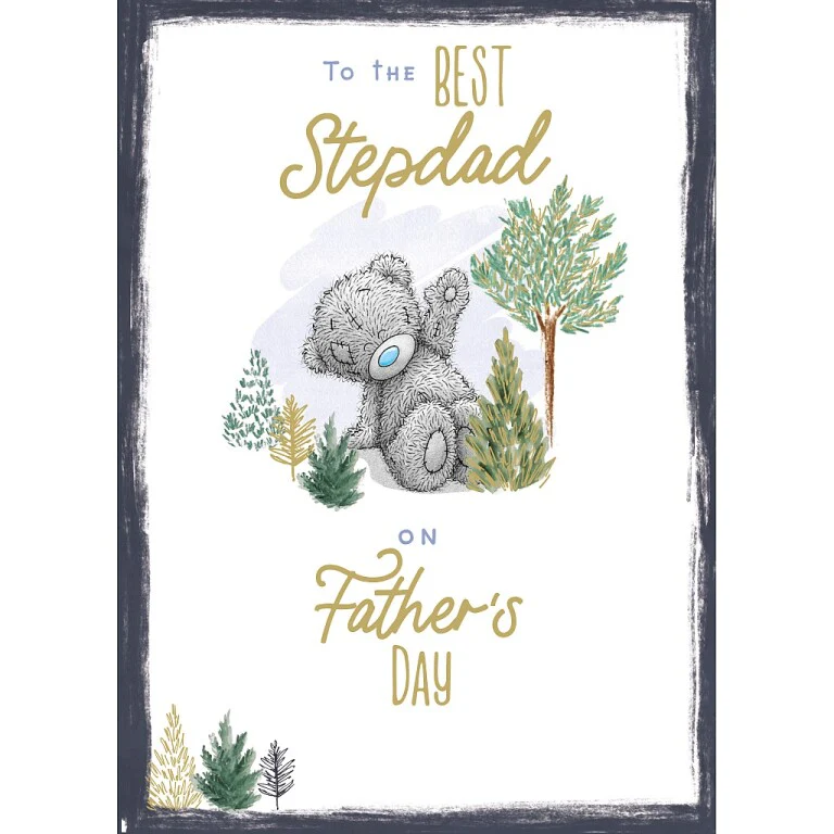 Me to You Tatty Teddy 'Best Stepdad' Father's Day Card 5x7"