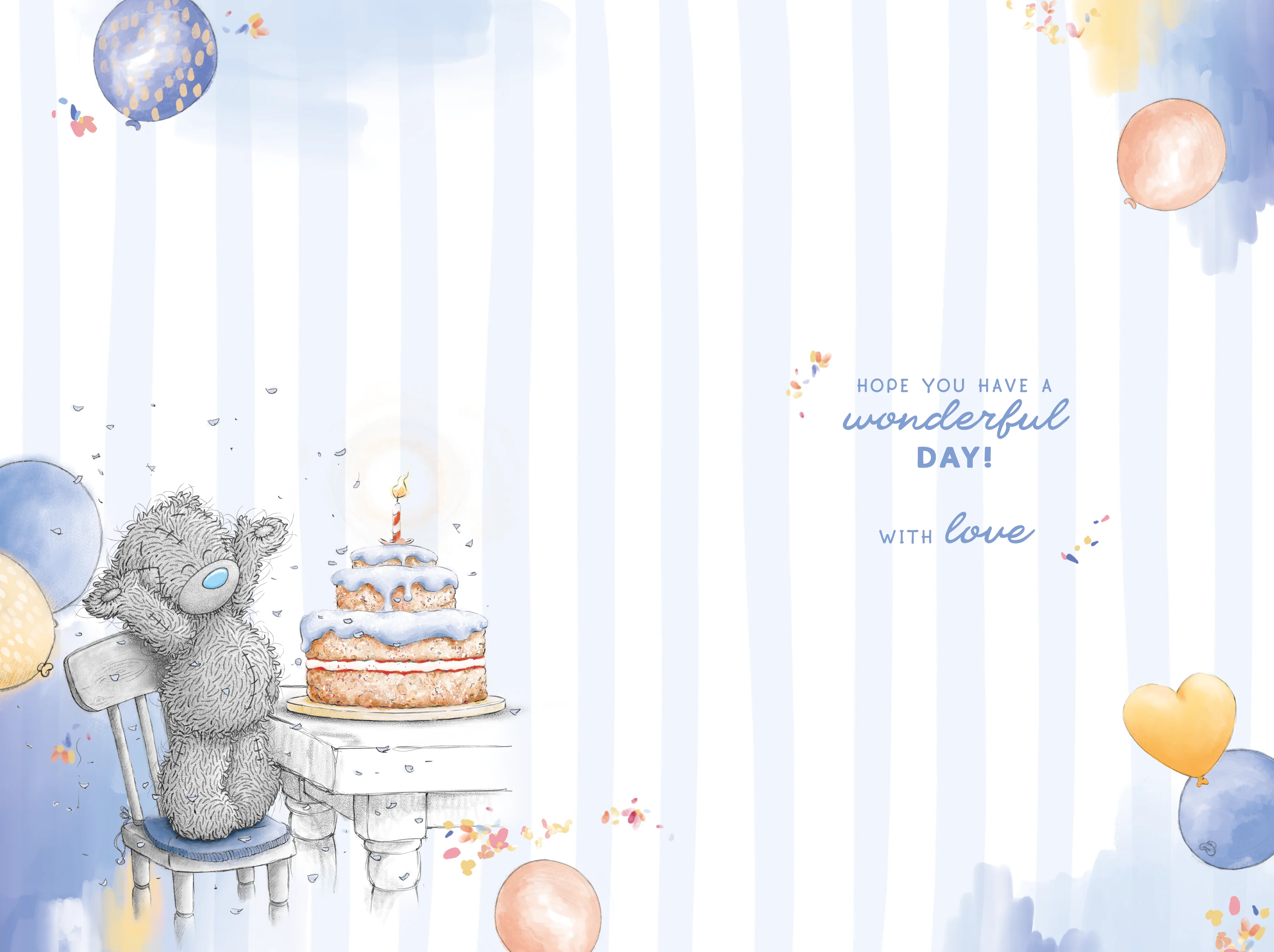 Me to You Tatty Teddy Cute Birthday Card For A Brilliant Brother, 6 X 9 Inches - Official Collection - Image 2