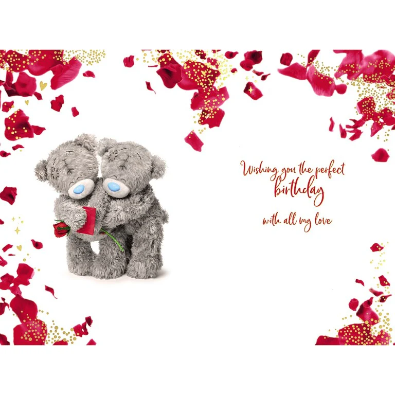 Me to You Tatty Teddy 'For My Gorgeous Wife' Photo-real Birthday Card - Image 2
