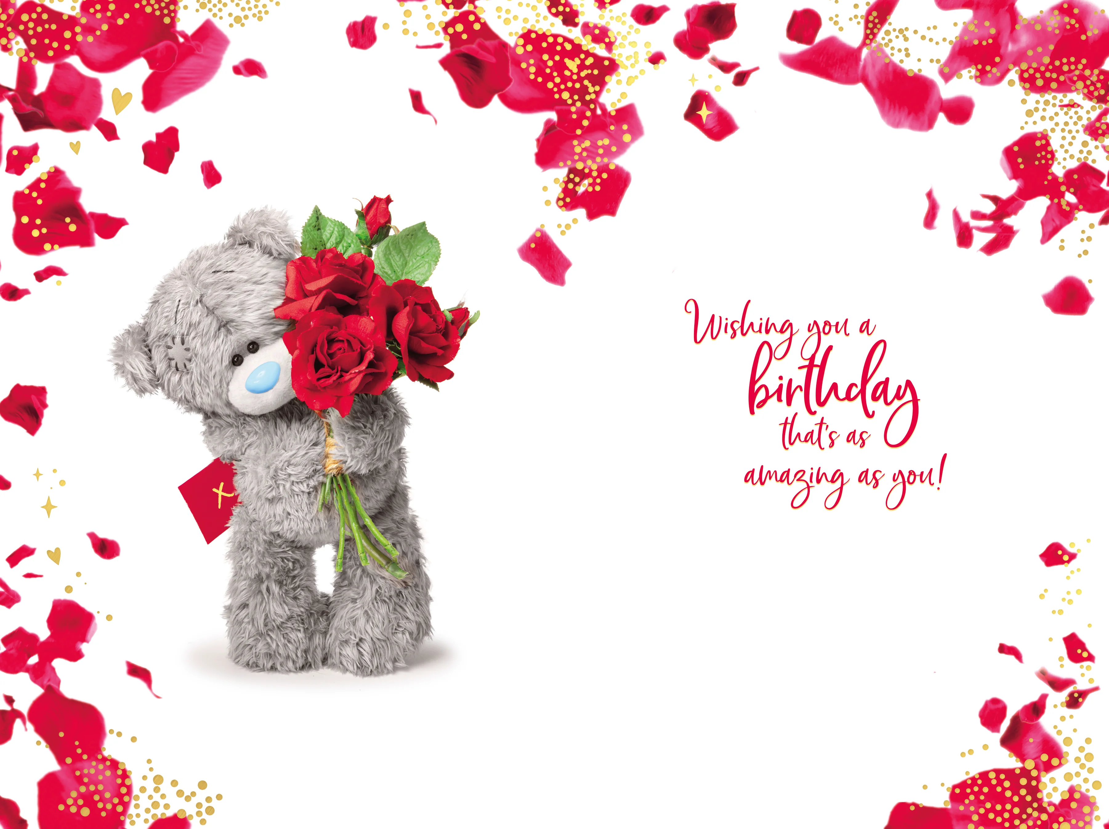 Me to You Tatty Teddy Gorgeous Girlfriend 3D Keepsake Birthday Greeting Card 6x6ins - - Image 2