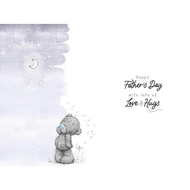 Me to You Tatty Teddy 'Moon And Back' Father's Day Card 6x9" - Image 2
