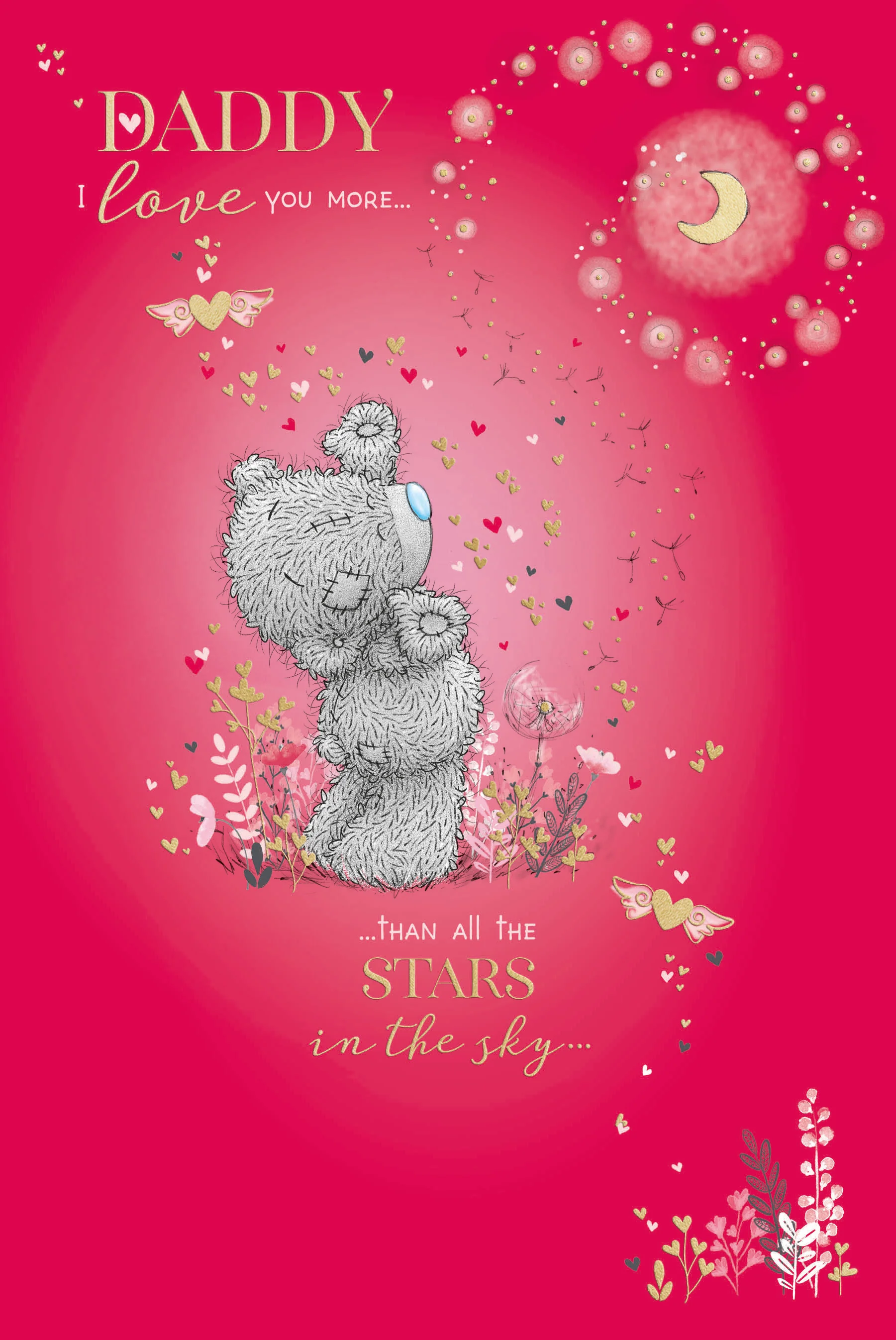 Me to You Tatty Teddy Valentine's Day Card For Daddy 6 x 9" - Official Collection