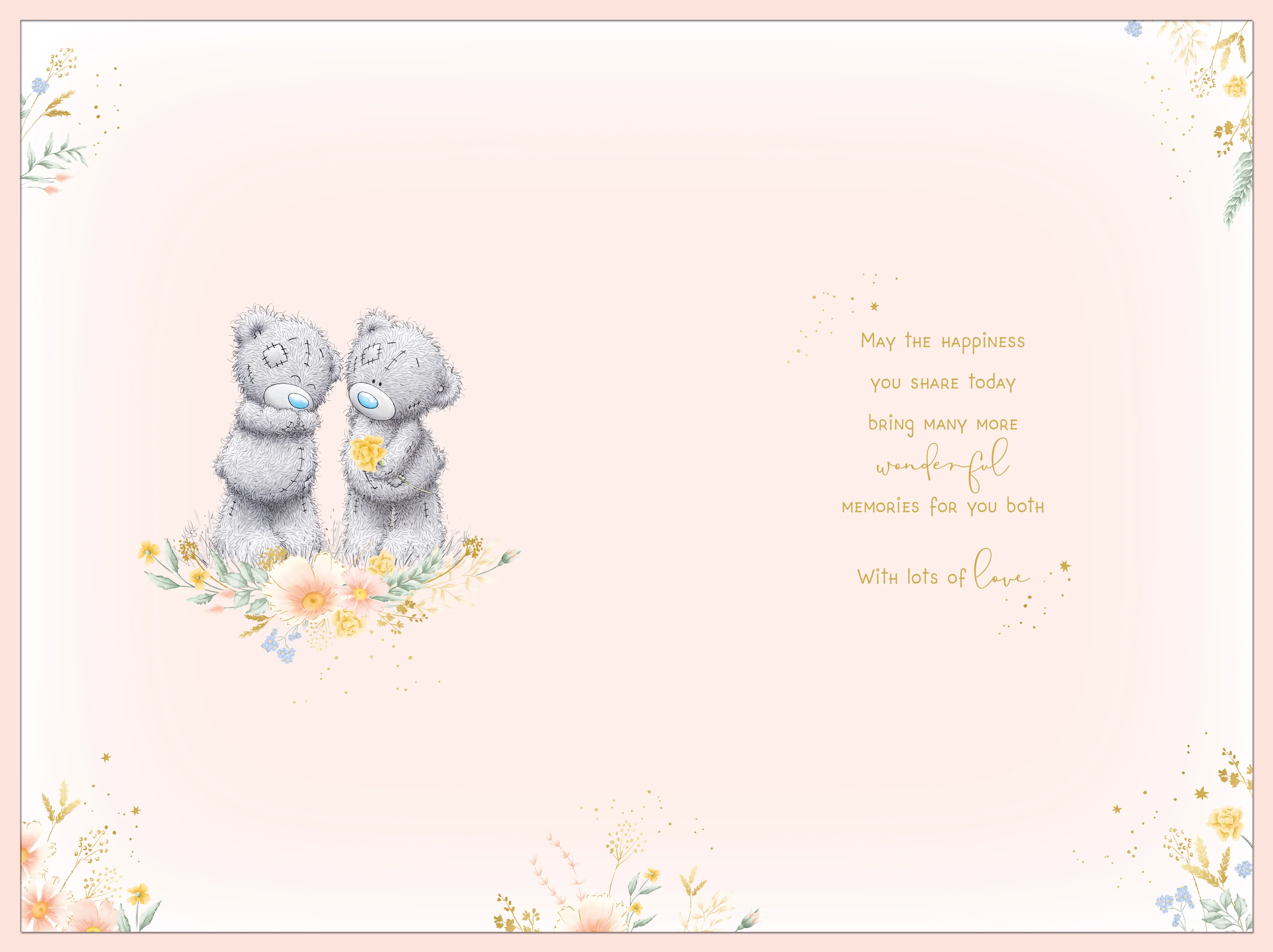 Me to You Tatty Teddy Wedding Anniversary Greeting Card To A Wonderful Mum And Dad, With Insert, 6 x 9 Inches (15 x 22 Cms) - - Image 2
