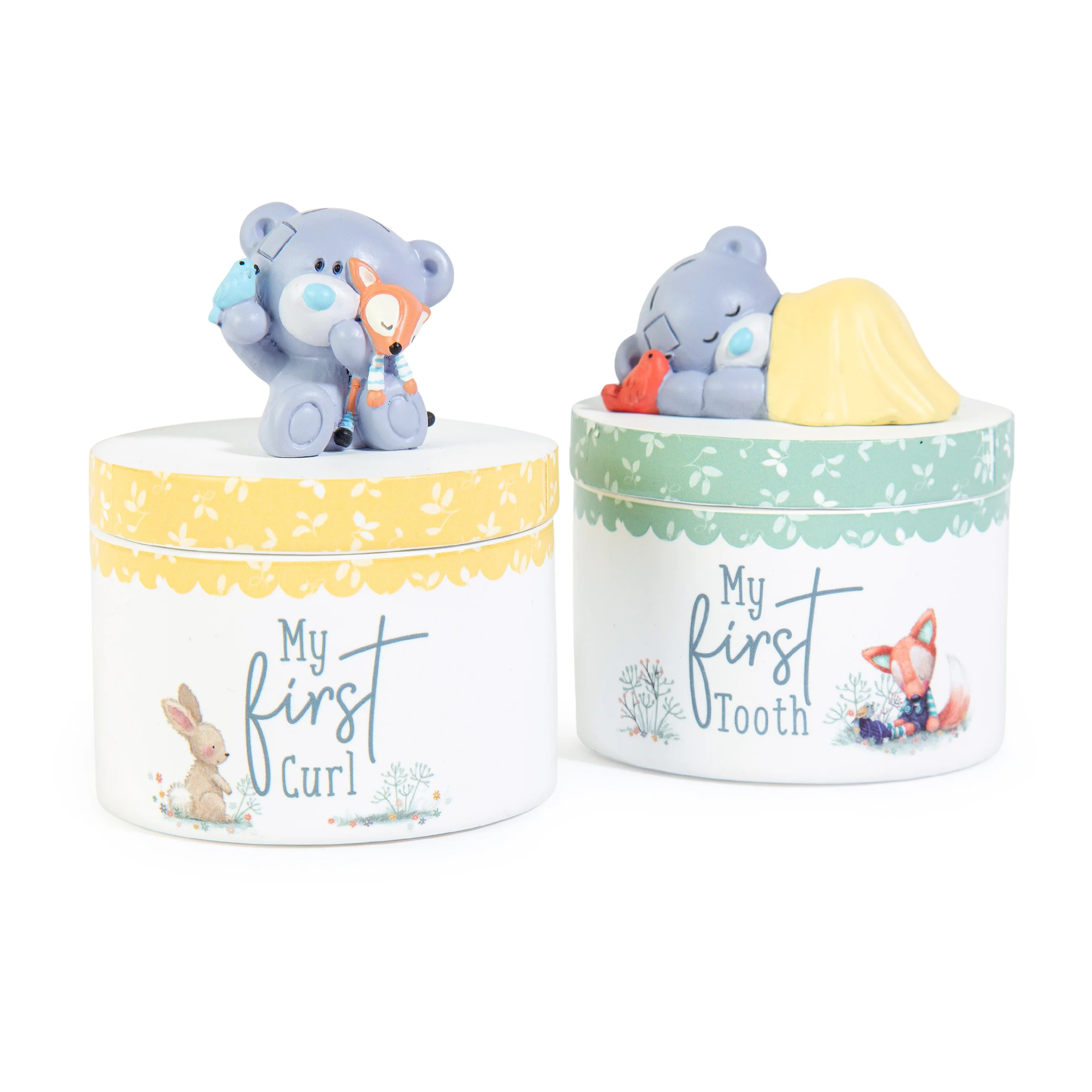Me to You Tiny Tatty Teddy New Baby Gift, First Tooth And First Curl Pots - Official Collection - Image 3