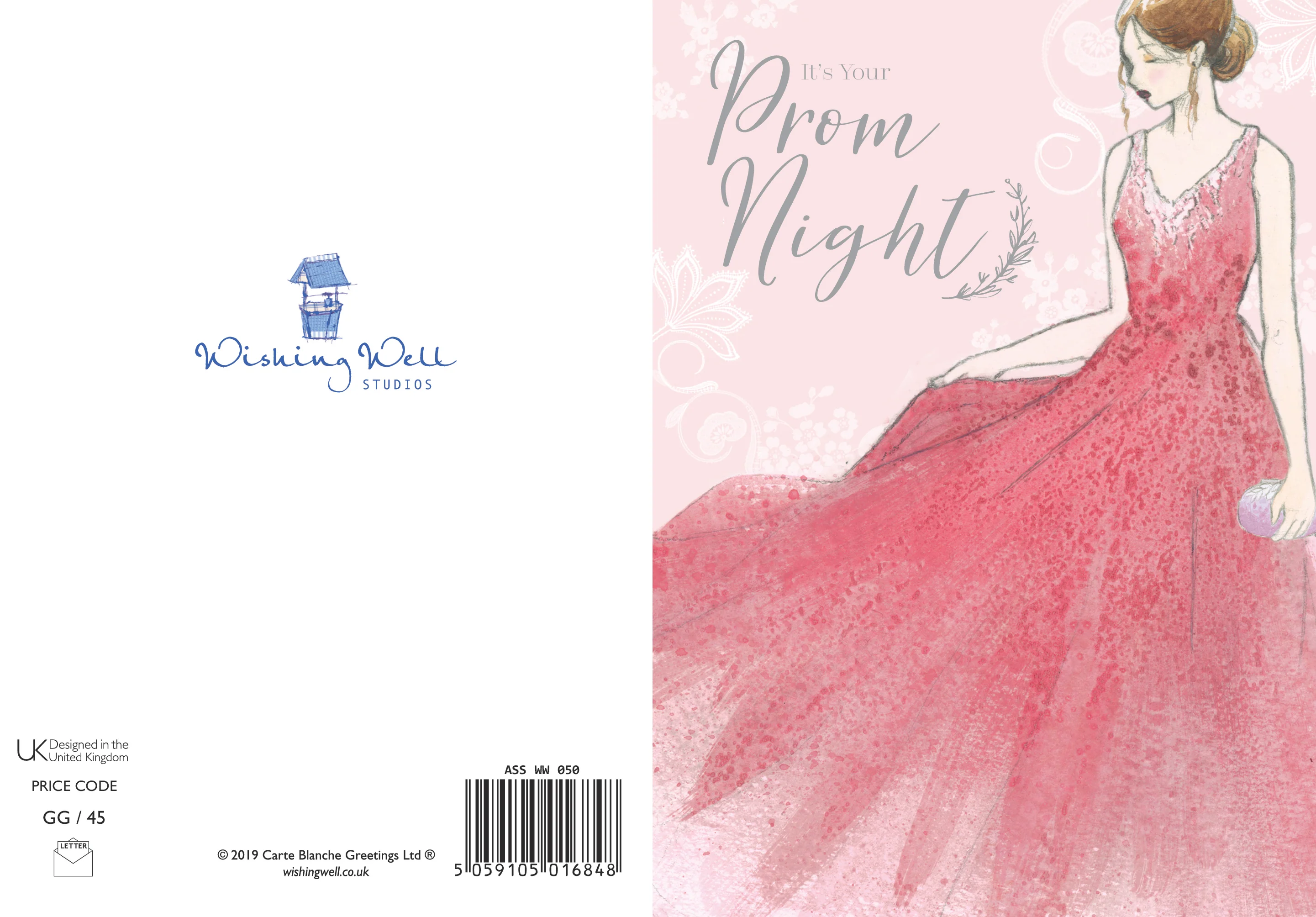 Wishing Well Prom Night Greeting Card Studios 5 x 7ins - Image 3